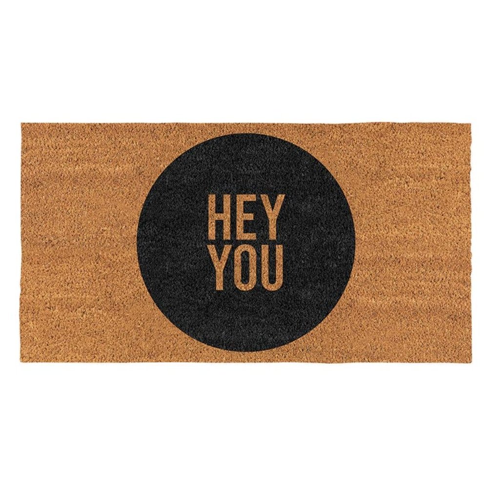 HEY YOU Coir Door Mat